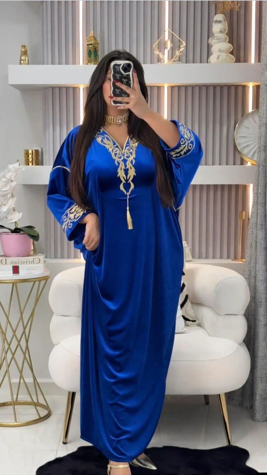 جبة قطرية بقطيفة روايال حرة💯 420غ 2