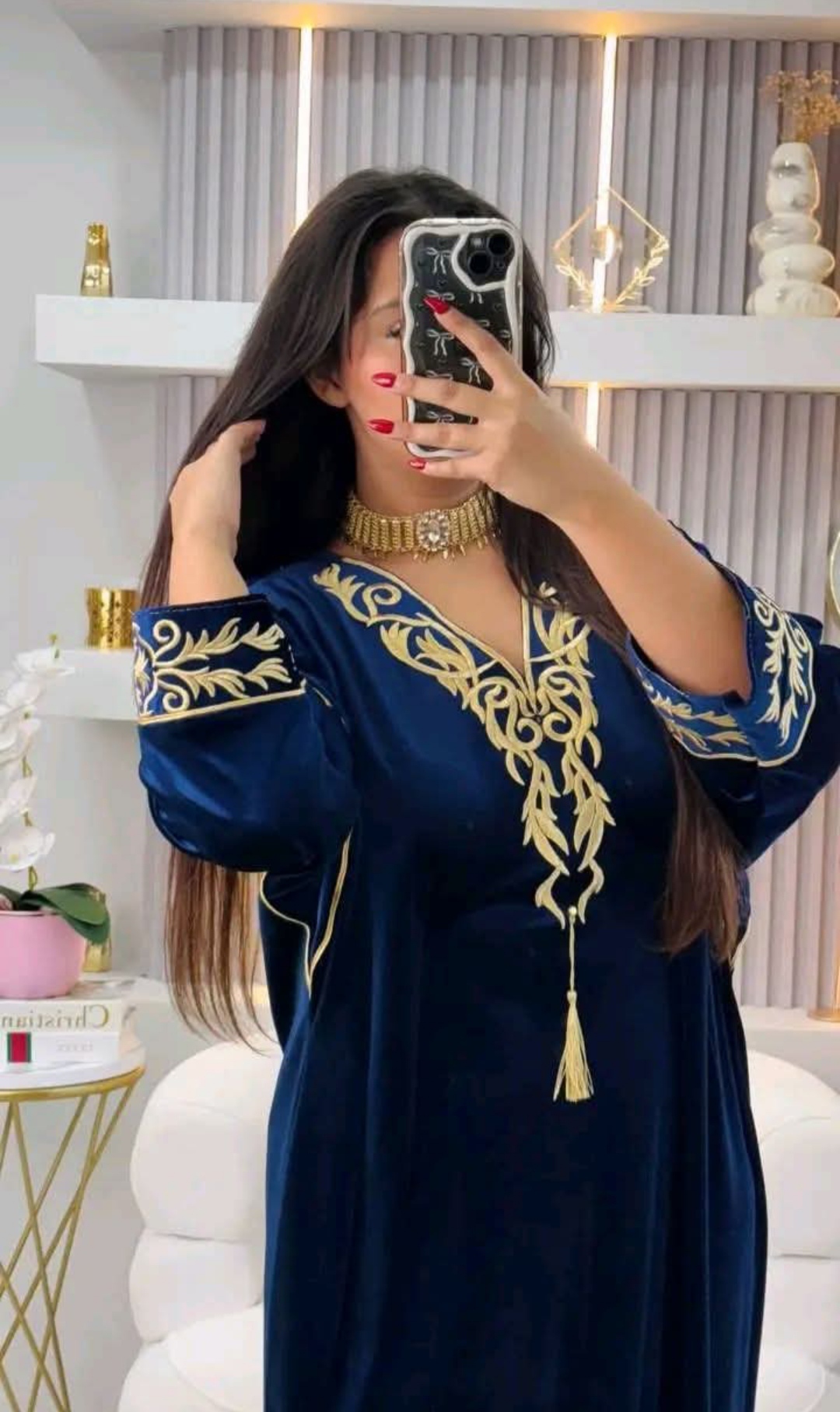 جبة قطرية بقطيفة روايال حرة💯 420غ 7