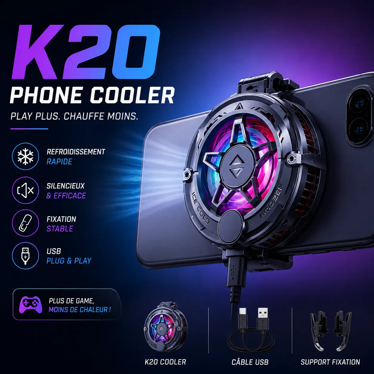 Mobile phone cooler k20 2