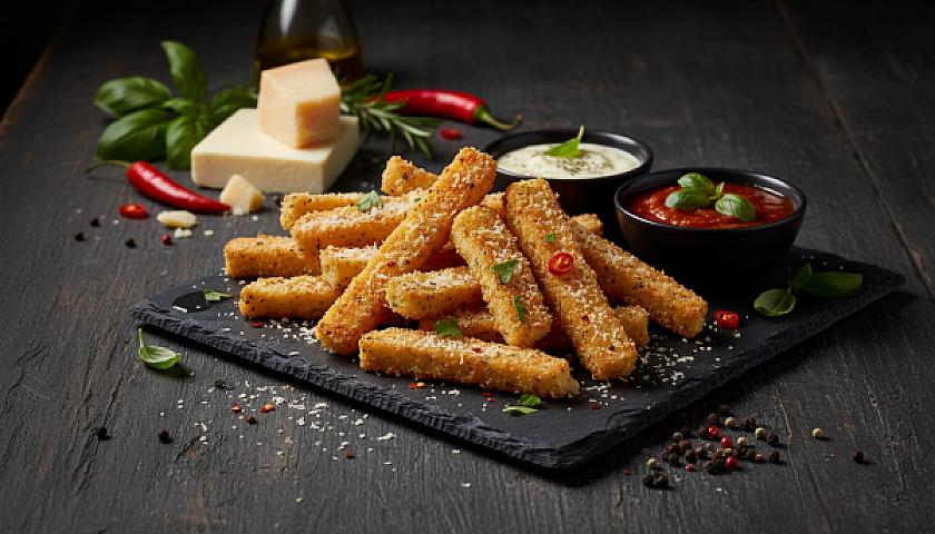 Crispy Keto Parmesan-Crusted Halloumi Fries