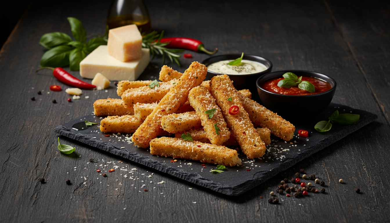 Crispy Keto Parmesan-Crusted Halloumi Fries