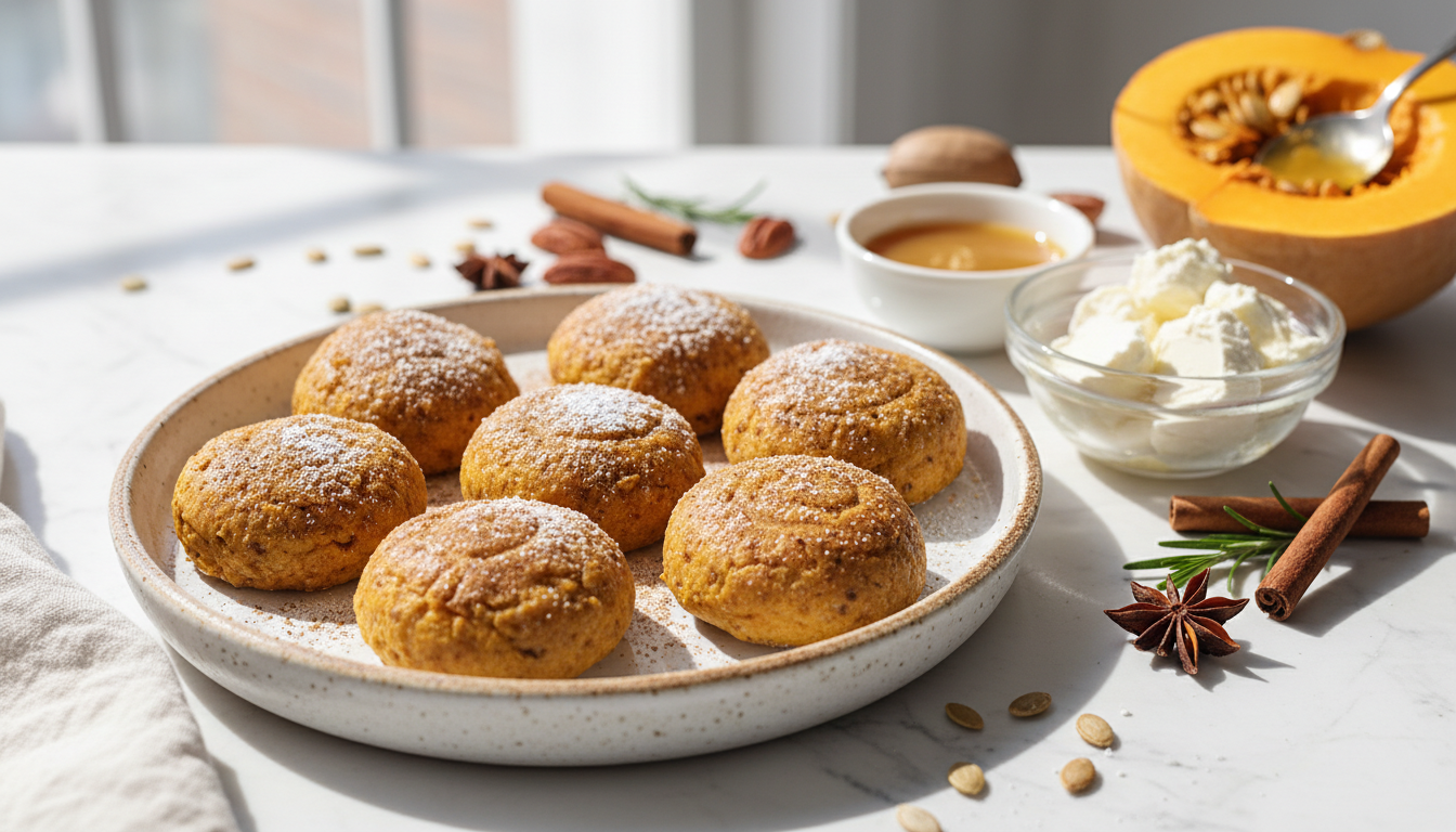 Keto Brown Butter Pumpkin Spice Cheesecake Fat Bombs