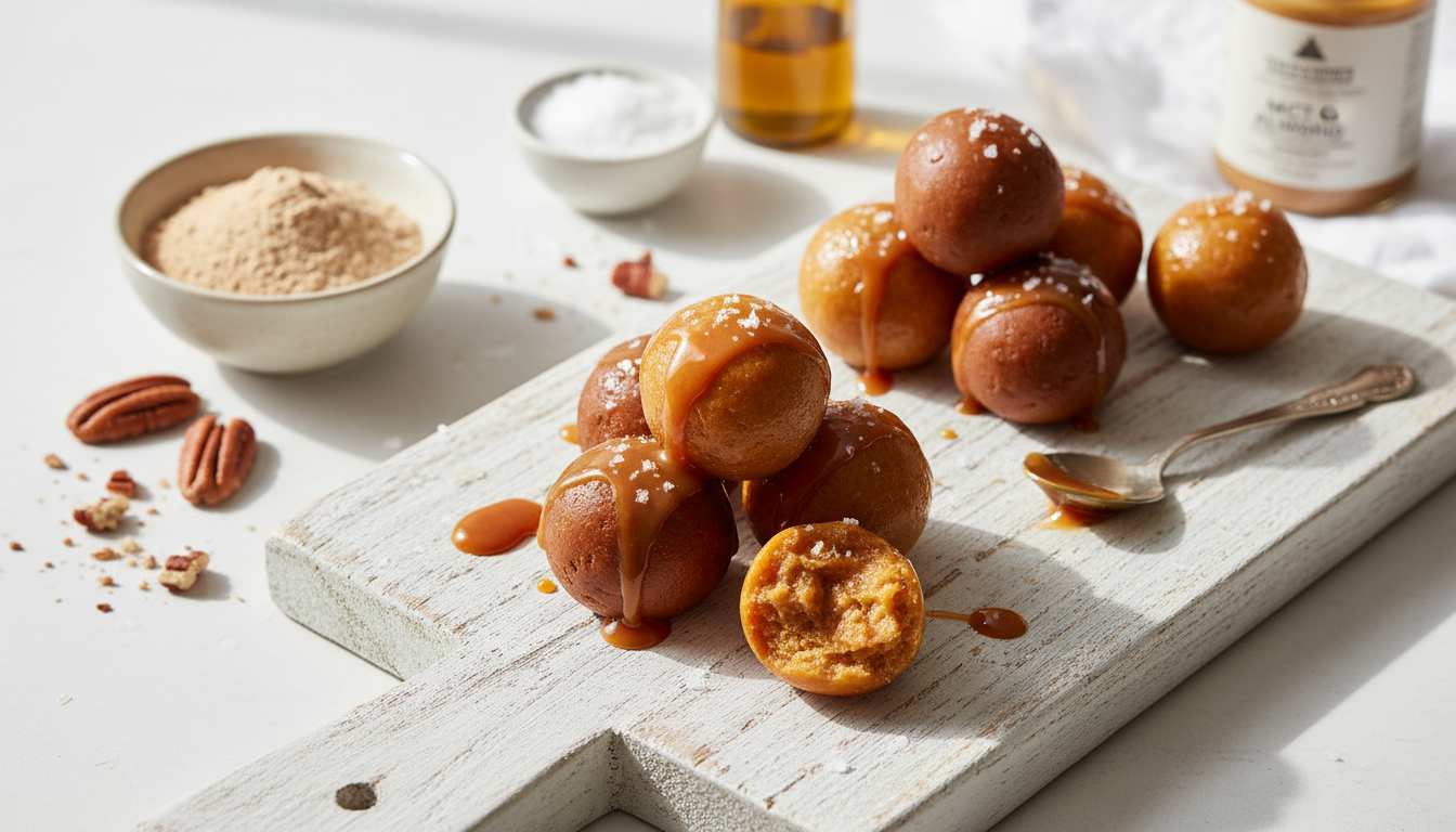 Keto Salted Caramel Collagen Fat Bombs