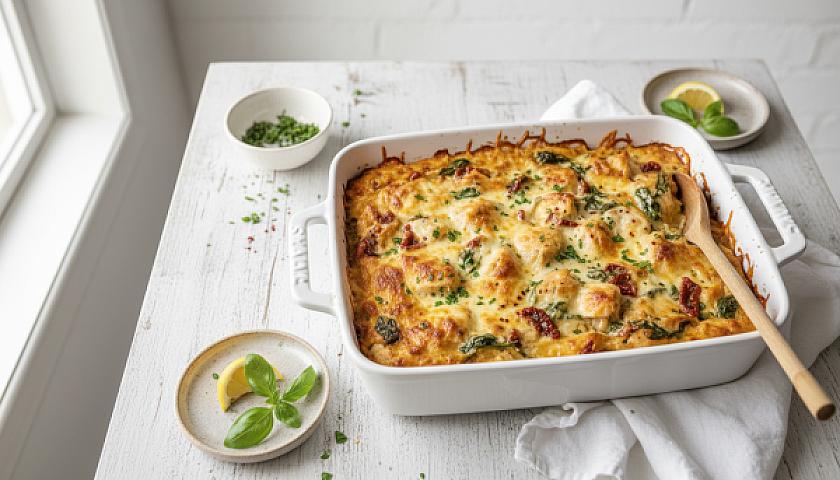 Creamy Keto Marry Me Chicken Casserole