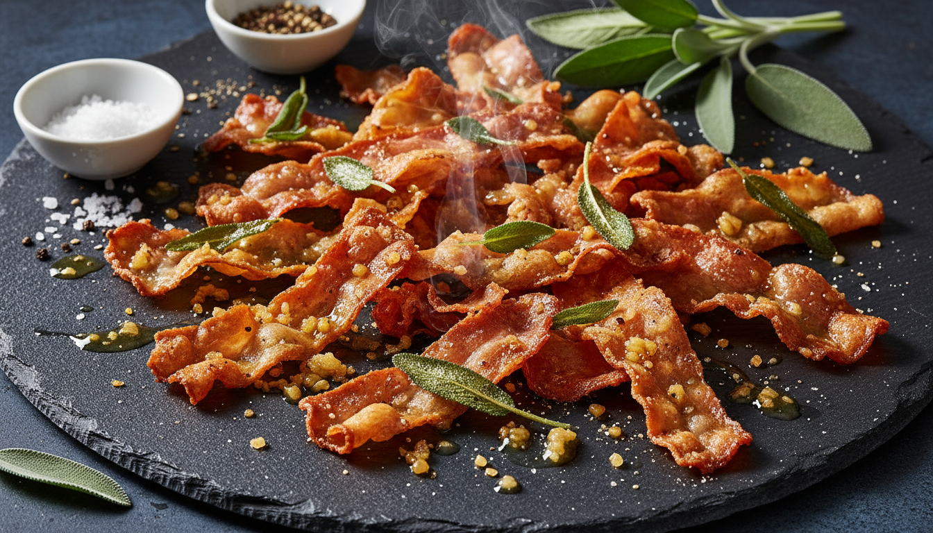 Gourmet Brown Butter Sage Crispy Prosciutto Snaps