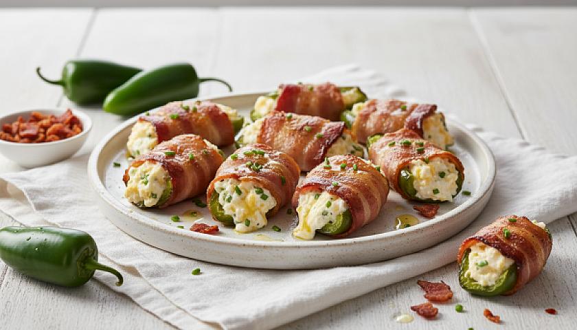 Bacon-Wrapped Jalapeno Popper Fat Bombs