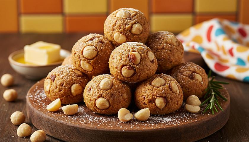 Golden Brown Butter Macadamia Nut Fat Bombs