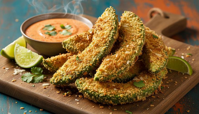 Crispy Keto Parmesan Crusted Avocado Fries