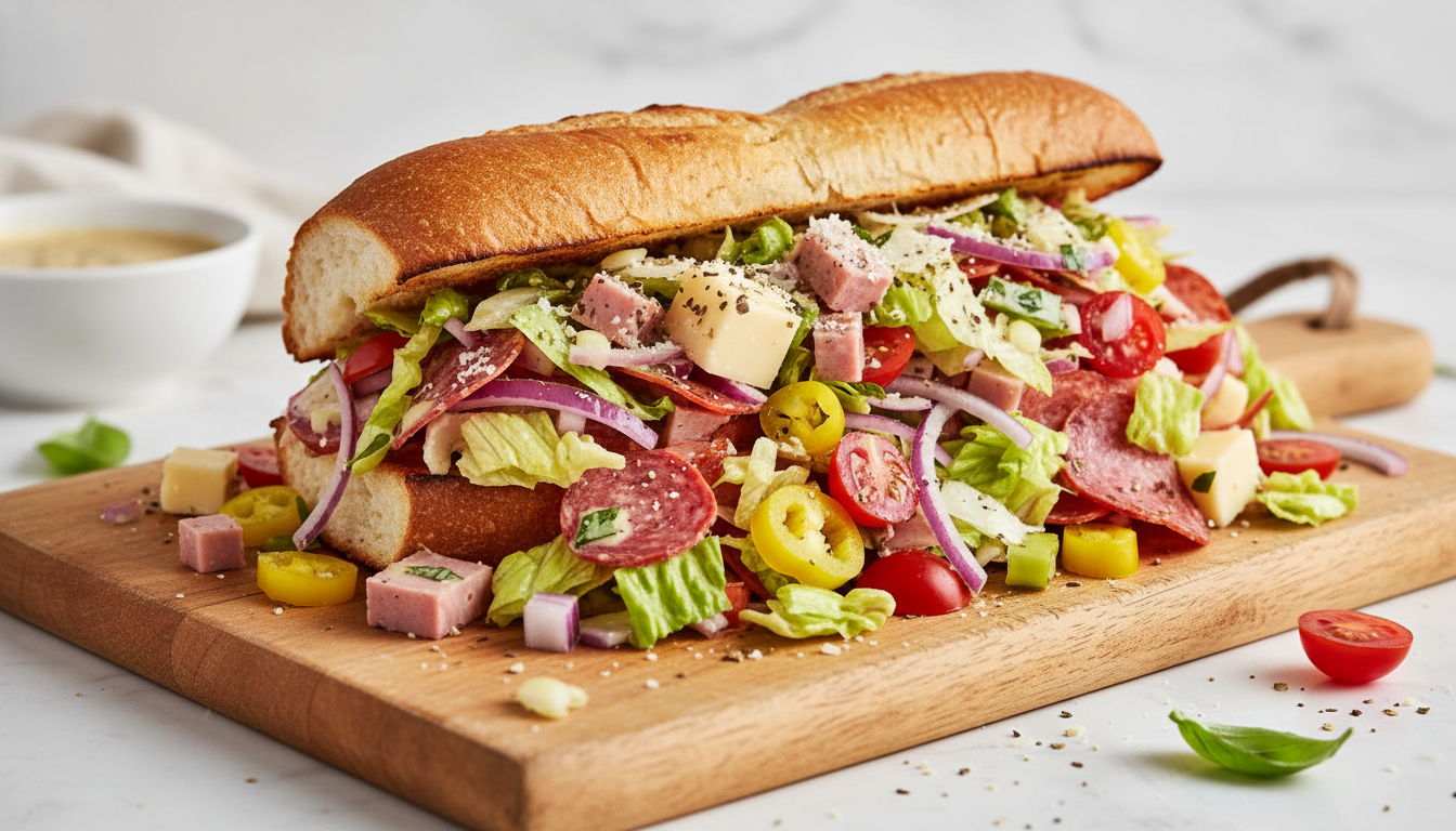 The Ultimate Chopped Italian Grinder Sandwich