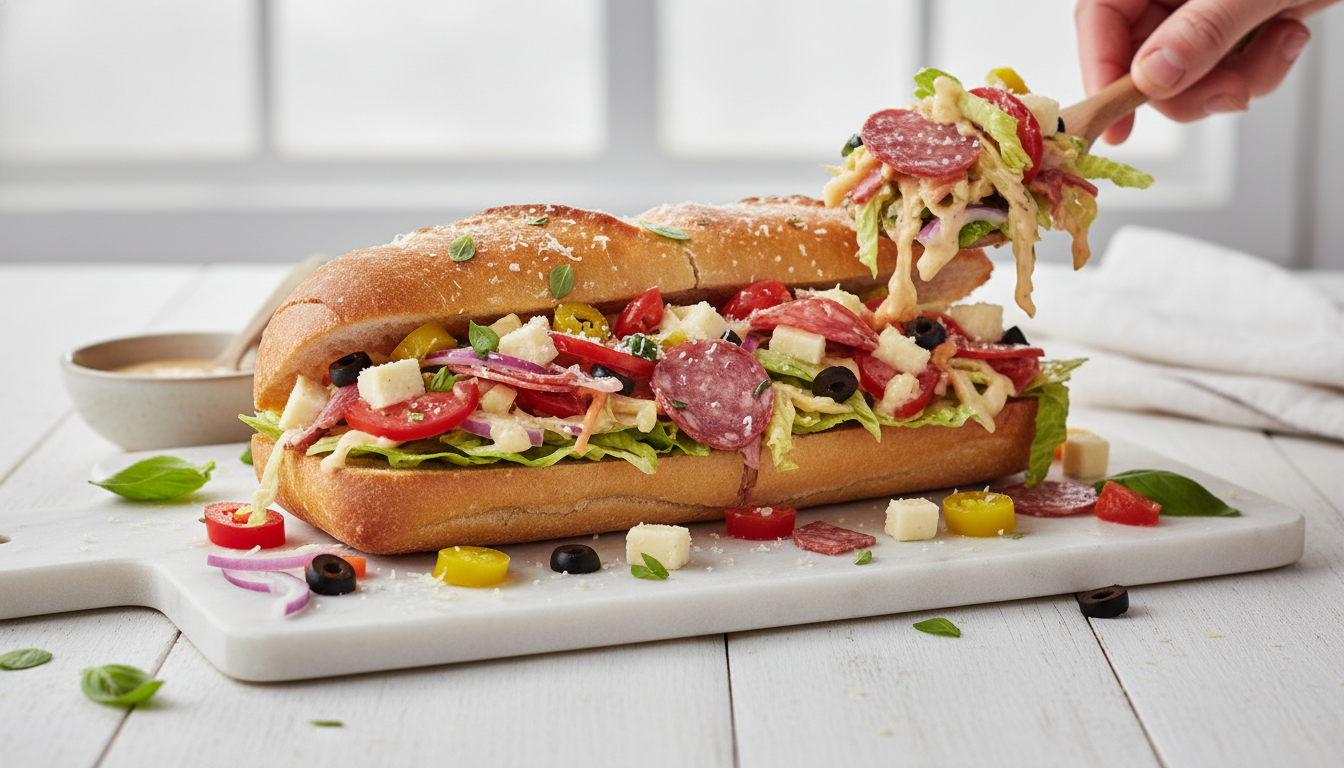 The Ultimate Chopped Italian Deli Sub