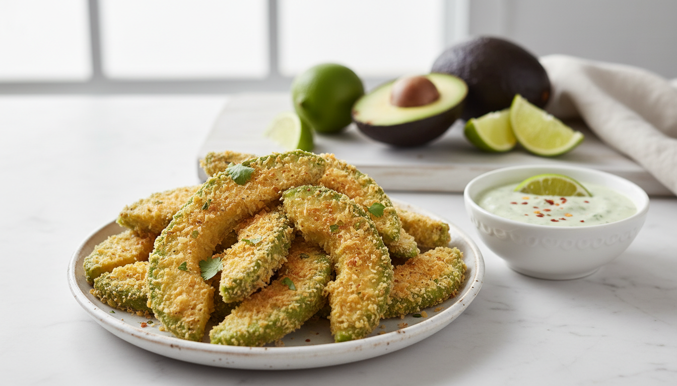 Crispy Parmesan-Crusted Air Fryer Avocado Fries