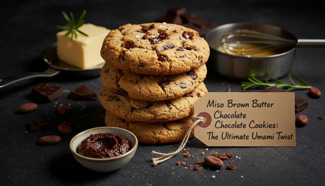 Miso Brown Butter Chocolate Chip Cookies: The Ultimate Umami Twist