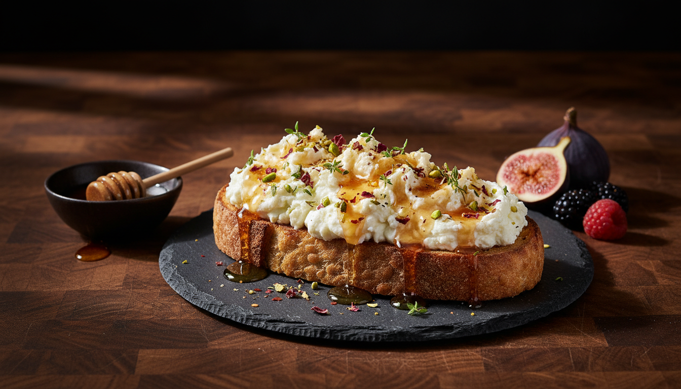Whipped Feta and Hot Honey Brunch Toast