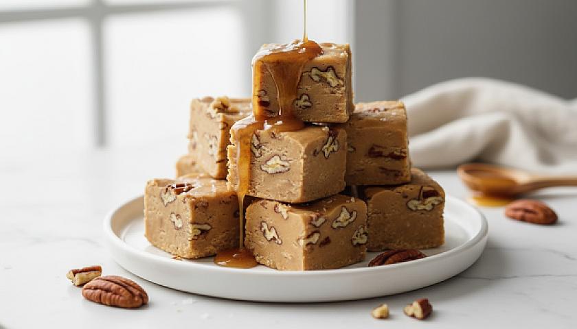 Brown Butter Pecan Keto Fudge Fat Bombs