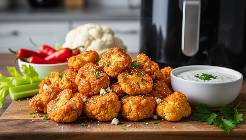 Ultimate Keto Air Fryer Buffalo Cauliflower Bites