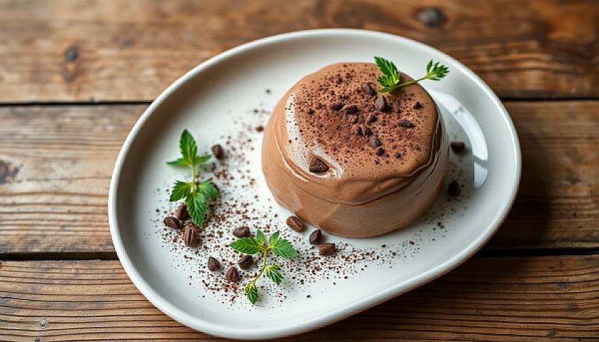 Keto Chocolate Hazelnut Mousse with Espresso Dust