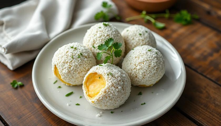 Spicy Keto Jalapeño Cheese Bombs with Coconut Flour Coating