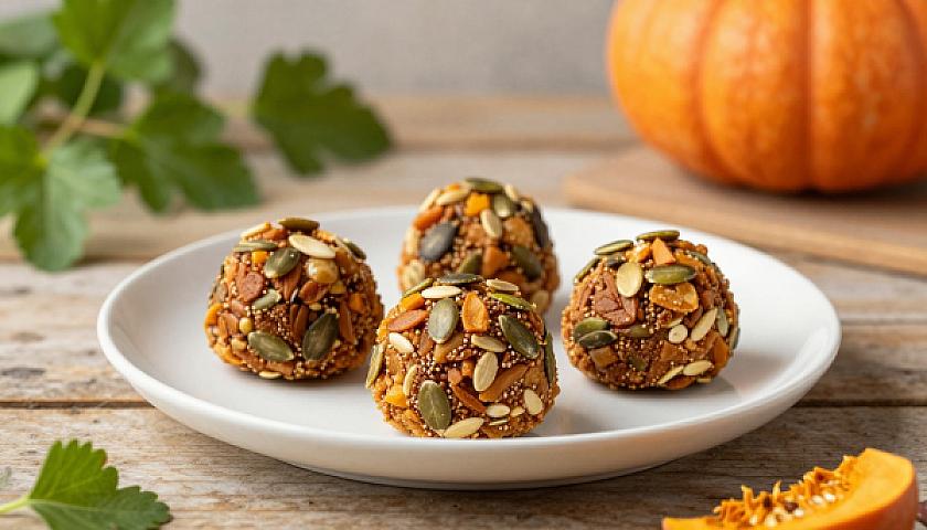 Spiced Pumpkin Seed Brittle Keto Fat Bombs