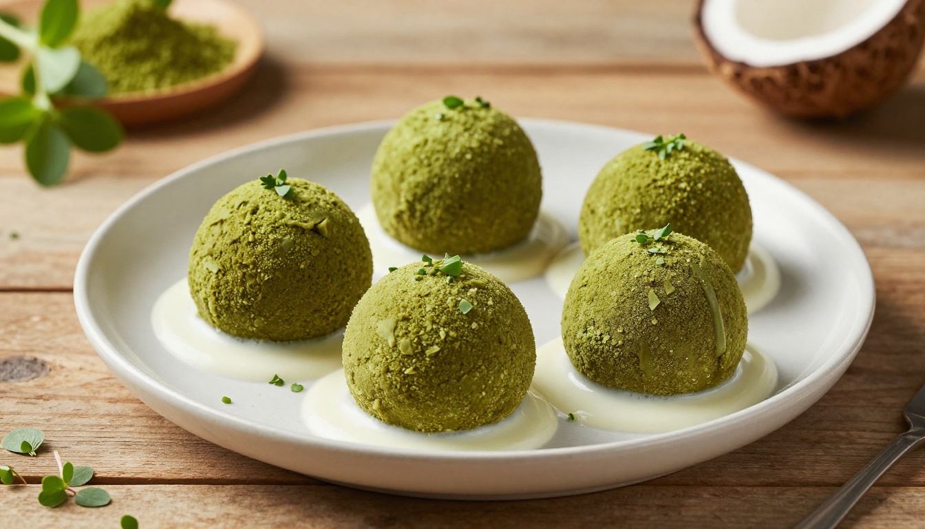 Keto Matcha Green Tea Fat Bombs with Coconut Cream