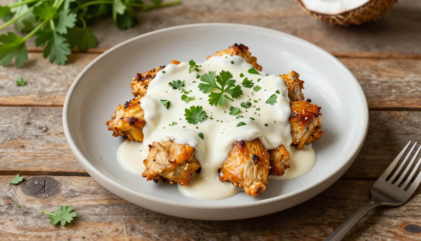 Keto Indian Butter Chicken with Creamy Coconut‑Almond Sauce