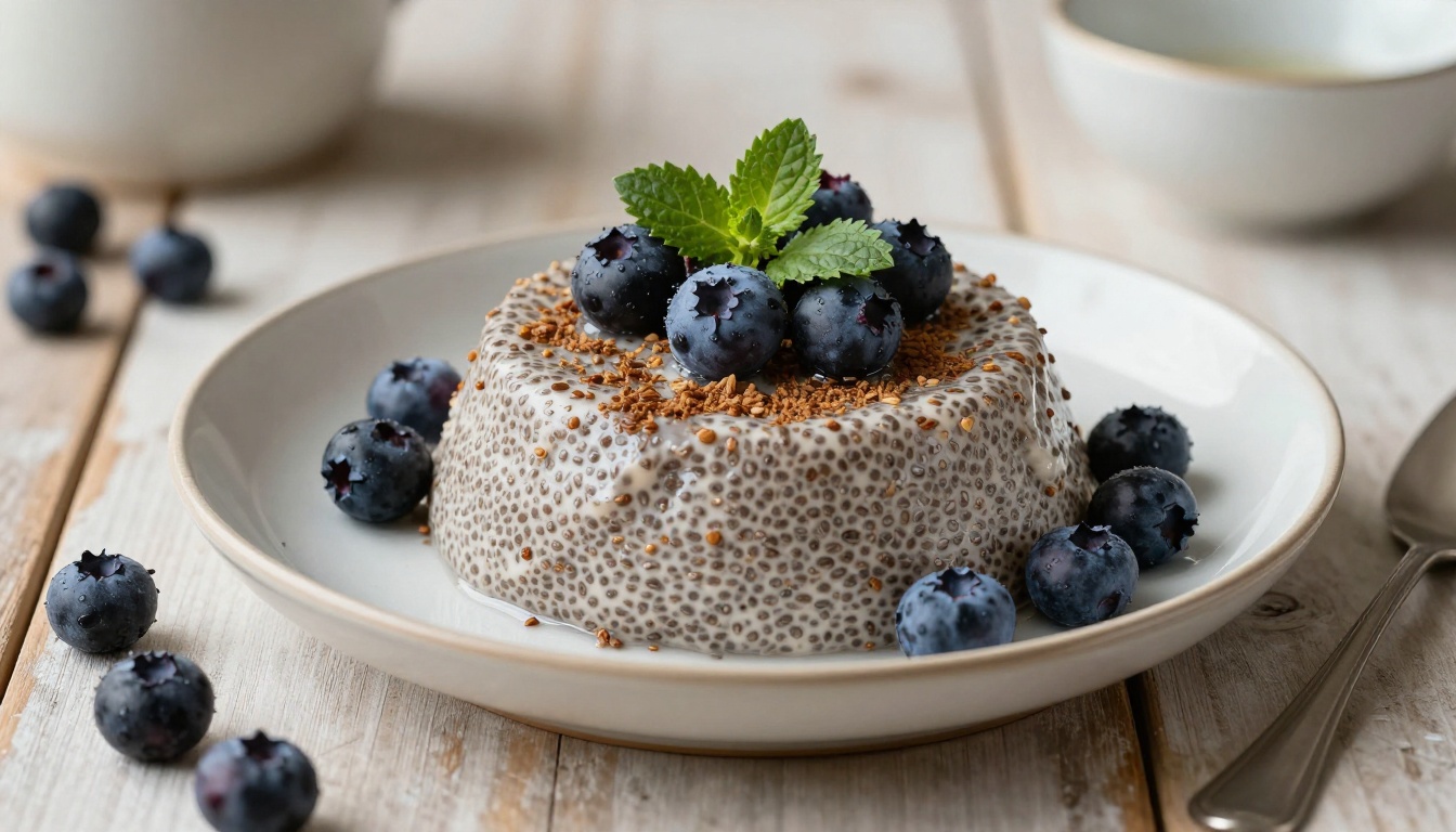 Keto Coconut Lime Chia Pudding with Fresh Berries