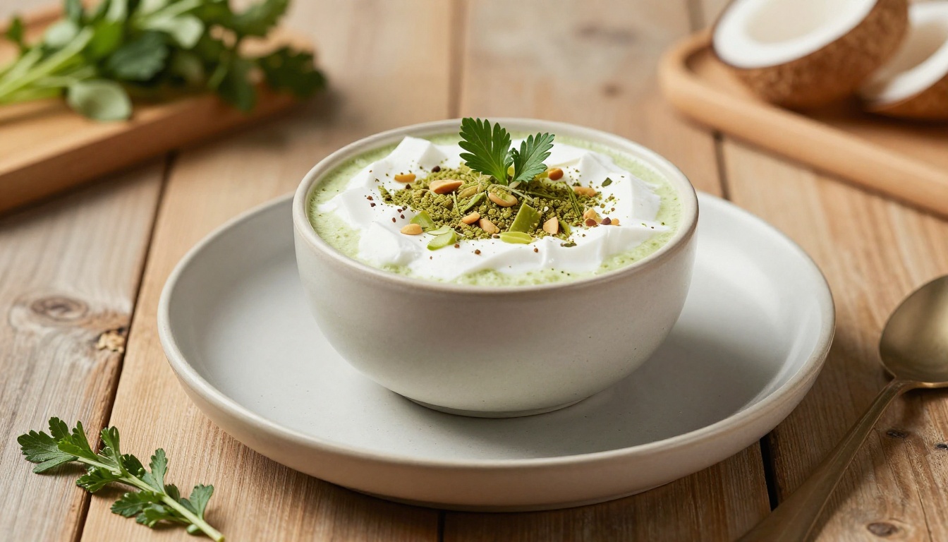 Keto Coconut Matcha Latte with Collagen Peptides