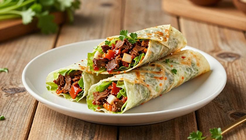 Spicy Korean Gochujang Beef Lettuce Wraps