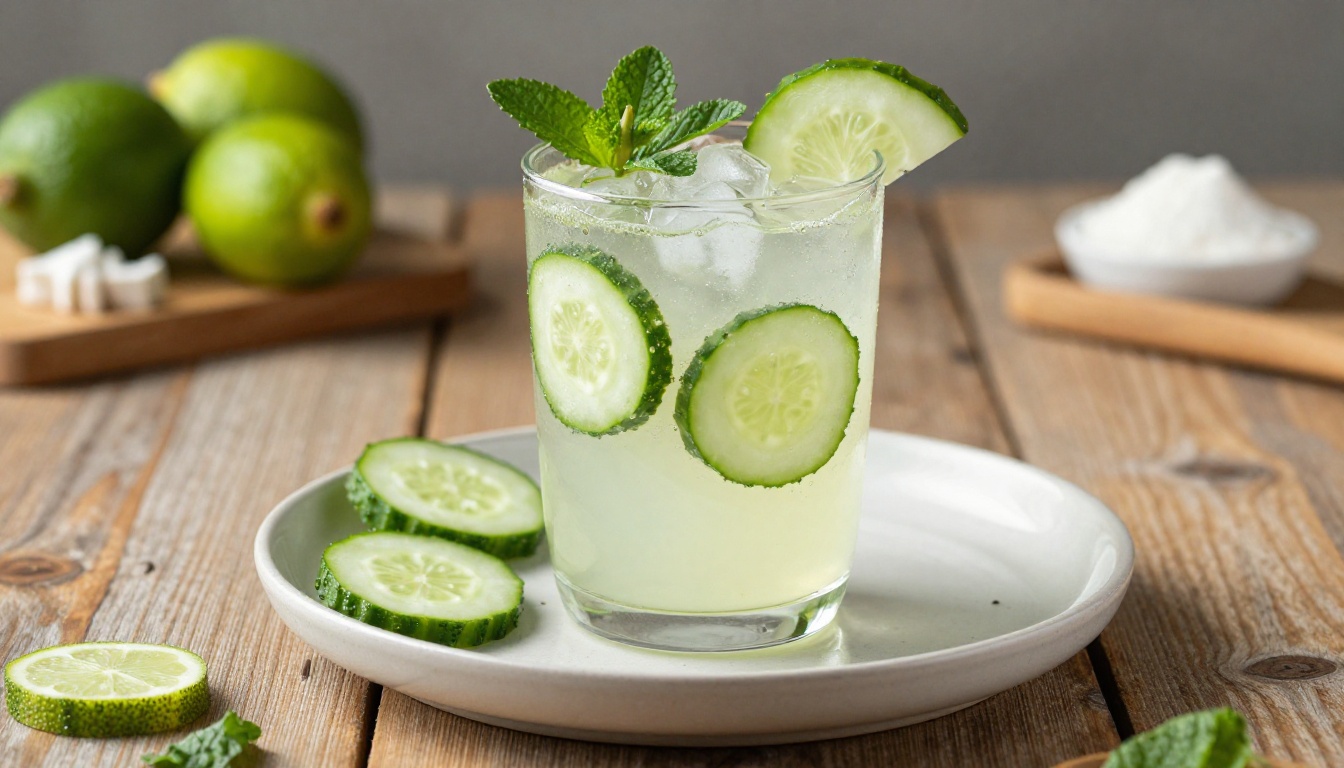 Refreshing Cucumber‑Mojito Mocktail with MCT Oil