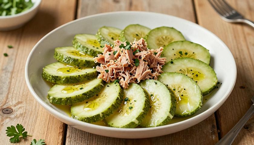 Keto Mediterranean Tuna Niçoise Salad with Olive Oil Vinaigrette
