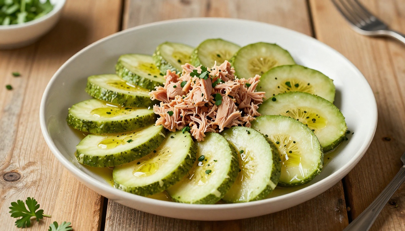 Keto Mediterranean Tuna Niçoise Salad with Olive Oil Vinaigrette