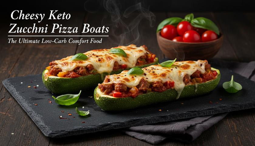 Cheesy Keto Zucchini Pizza Boats: The Ultimate Low-Carb Comfort Food